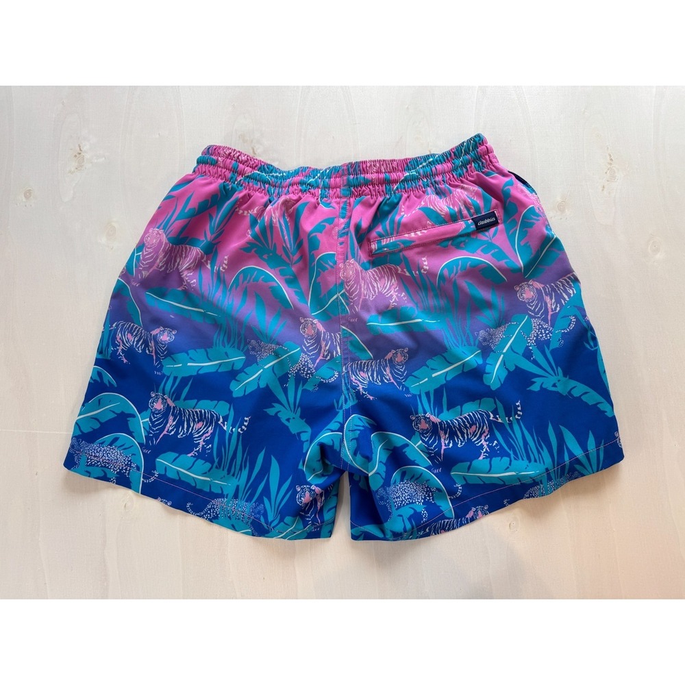 Chubbies the Hydrofoils Mens Medium Stretch Swim Trunks Tiger Lined 5.5" Length - Picture 4 of 8